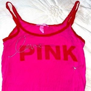 Love Pink Tank Top Size Small